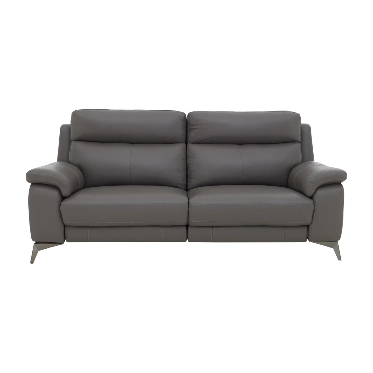 Missouri 3 Seater Leather Power Recliner Sofa - BV Elephant