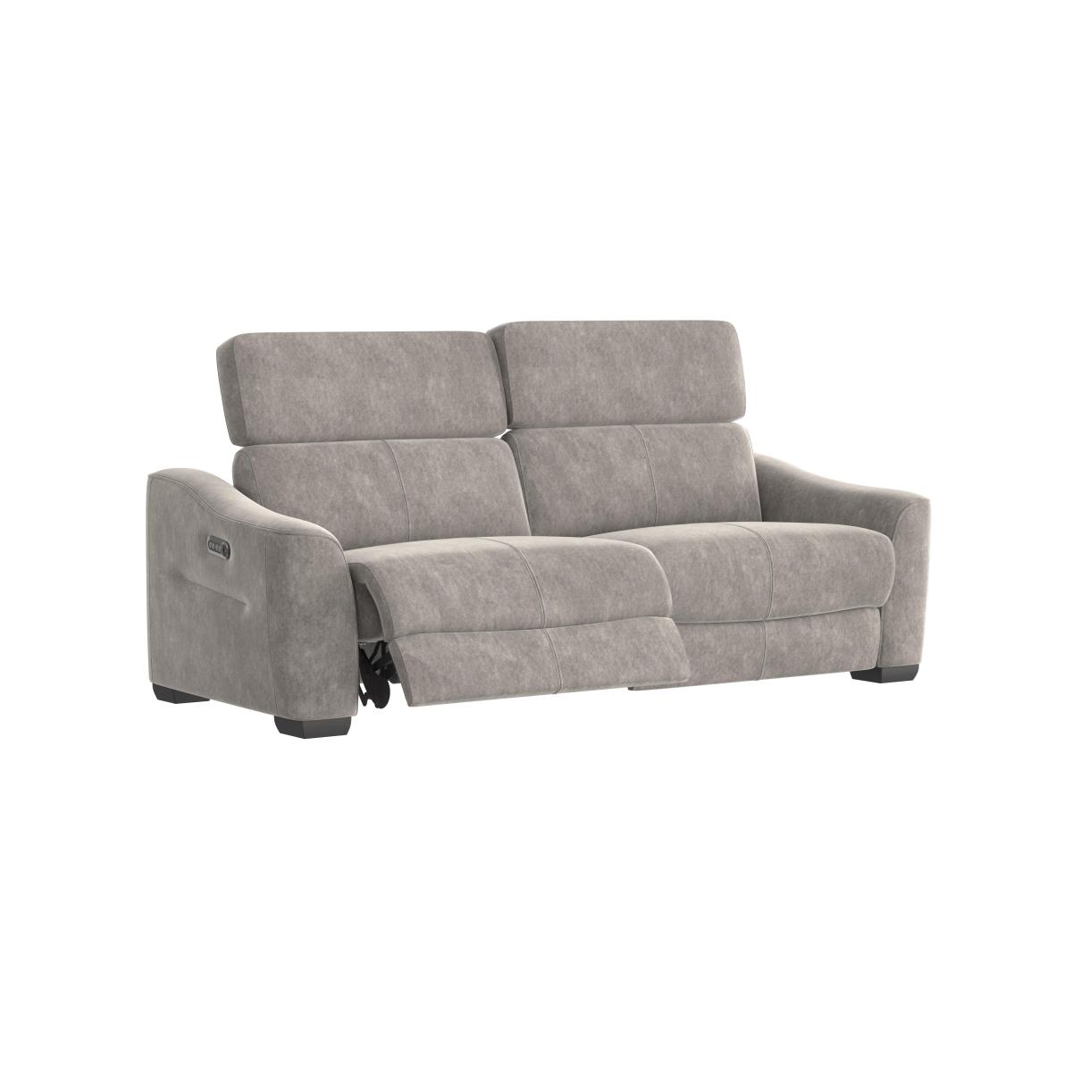 Xavier 3 Seater Fabric Recliner Sofa with Power Headrests – image 5