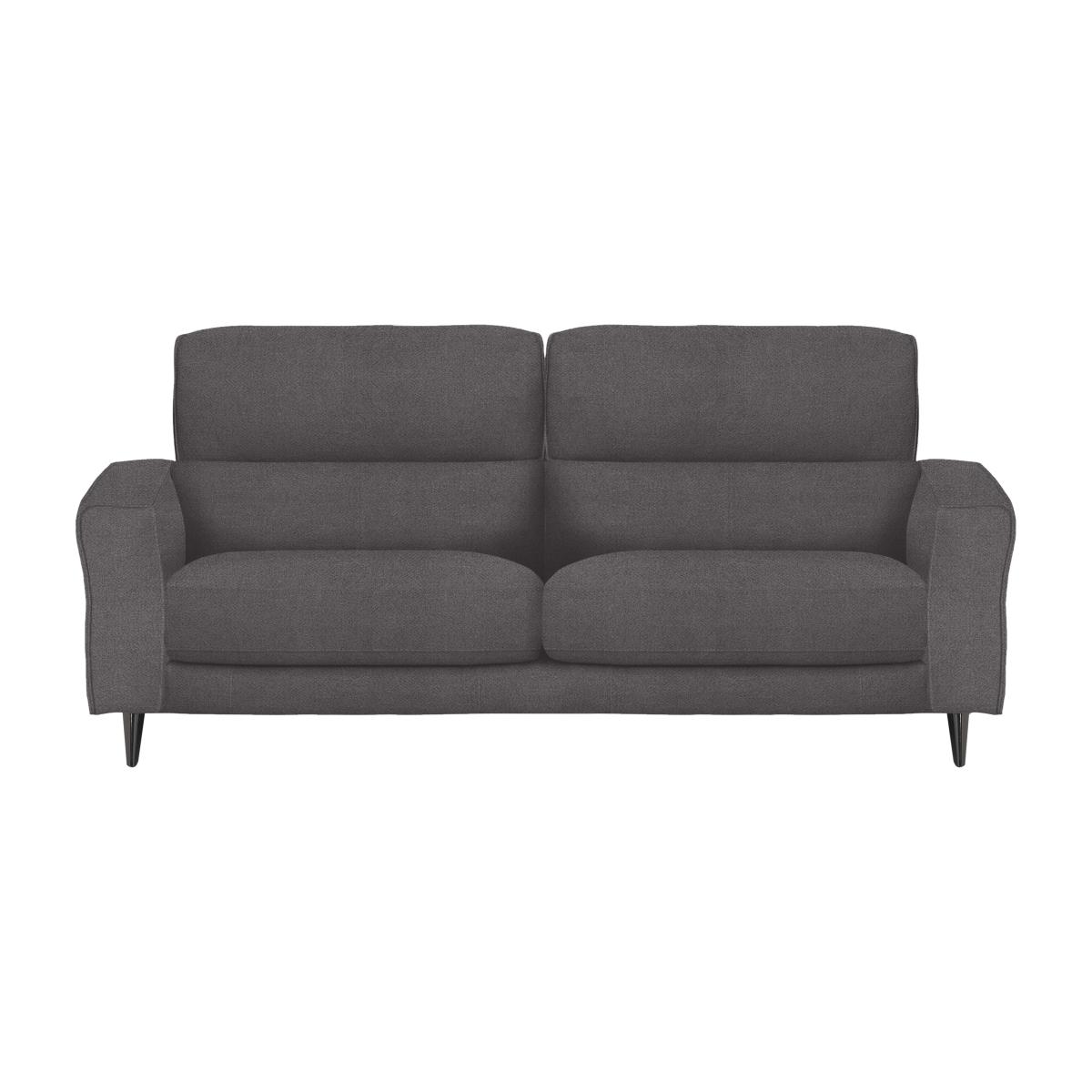 Axel 3 Seater Fabric Sofa - Iron