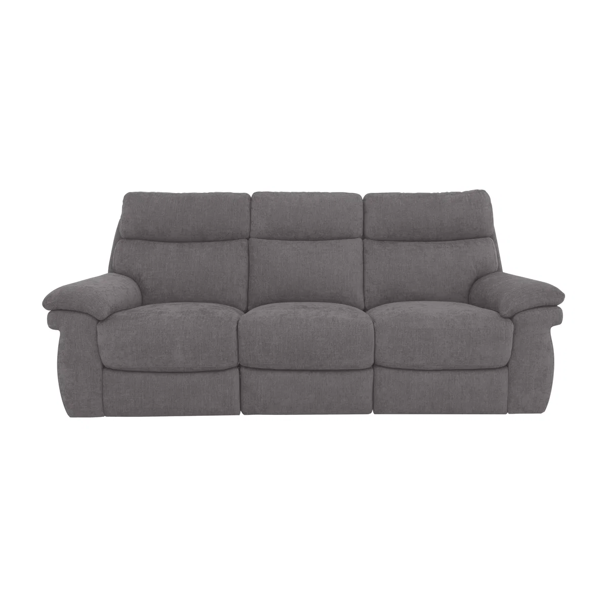 Comfort Story - Serene 3 Seater Fabric Power Recliner Sofa - Iron