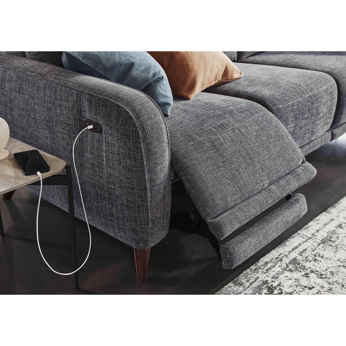 Quinn 3 Seater Fabric Sofa - Velvet Giallo – image 5