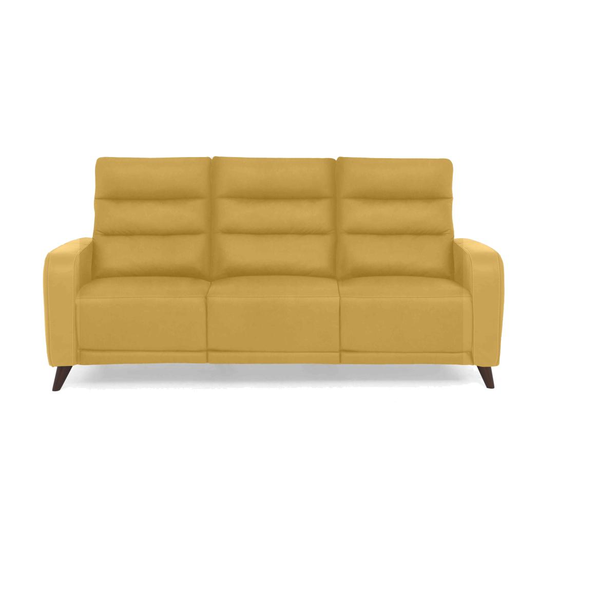 Quinn 3 Seater Fabric Sofa - Velvet Giallo – image 1