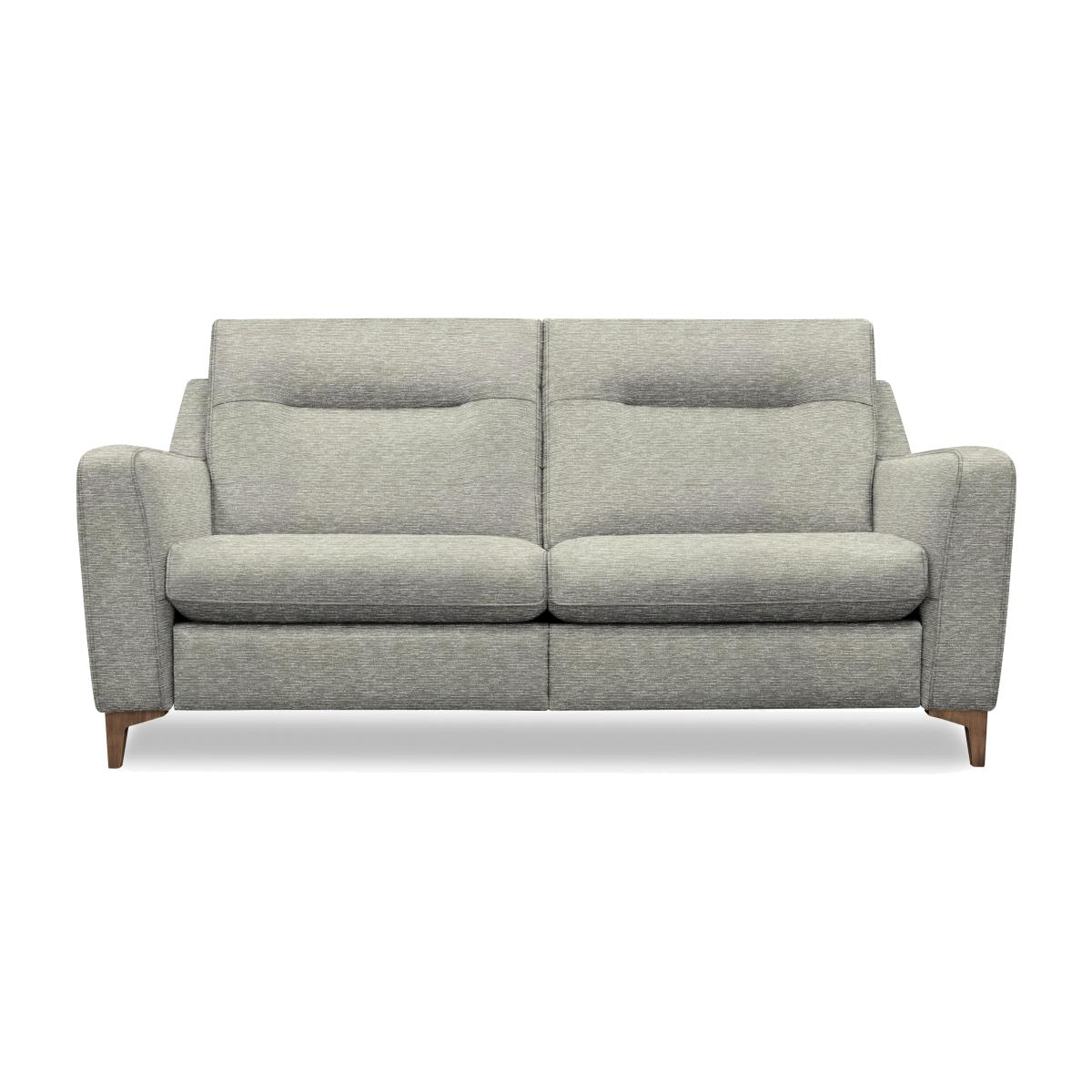 G Plan - Arlo 3 Seater Fabric Power Recliner Sofa - Mirage Powder with Walnut Feet