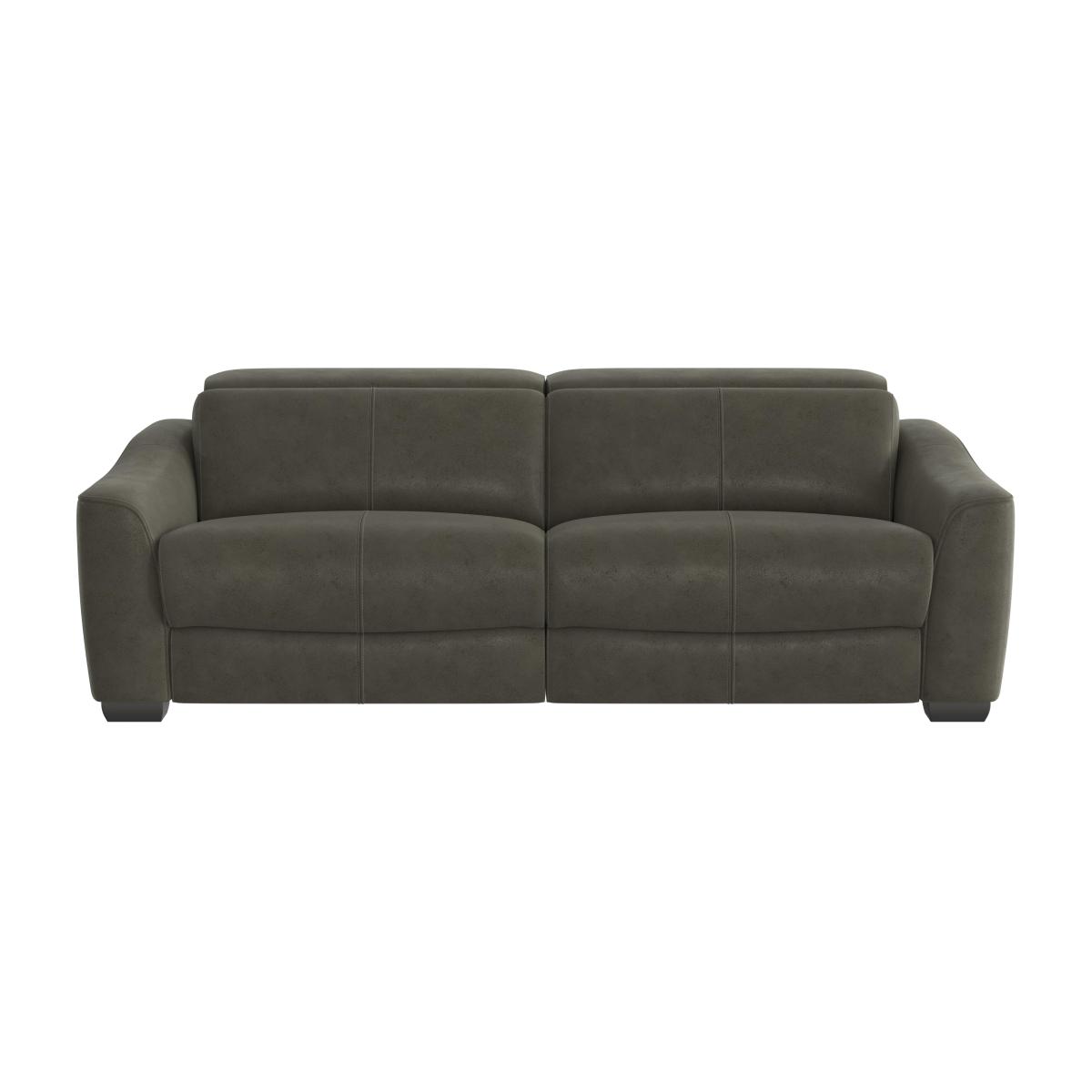 Xavier 3 Seater Fabric Sofa with Power Recliner - R16 Charcoal – image 1
