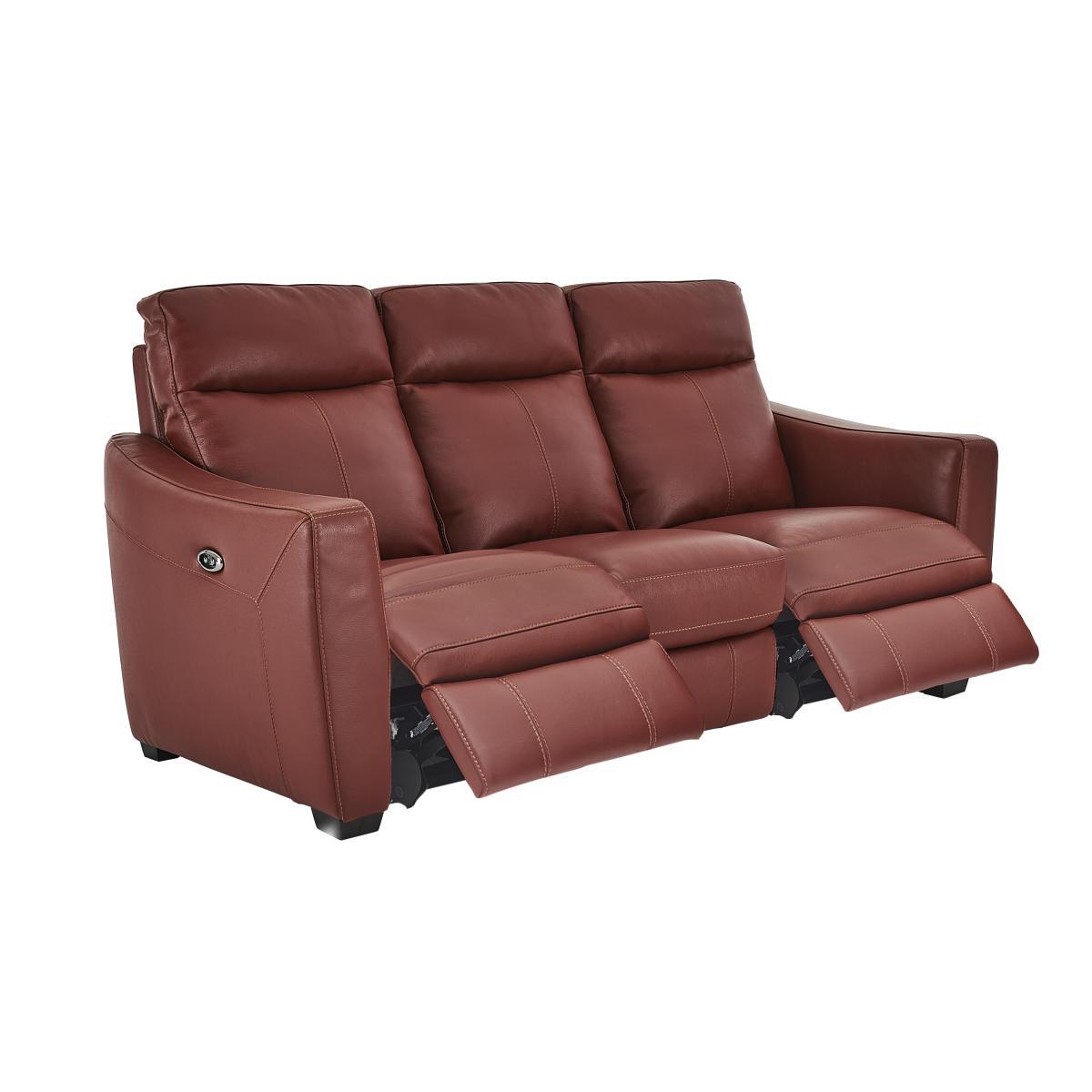 Compact Collection Midi 3 Seater Leather Power Recliner Sofa- World of Leather – image 4