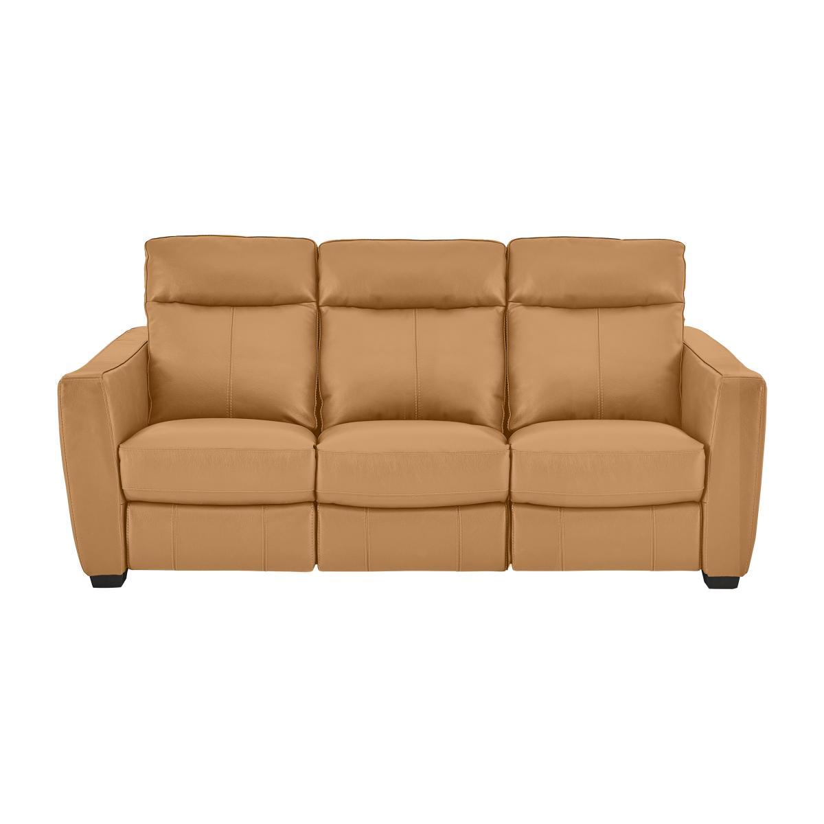 Compact Collection Midi 3 Seater Leather Power Recliner Sofa- World of Leather – image 1