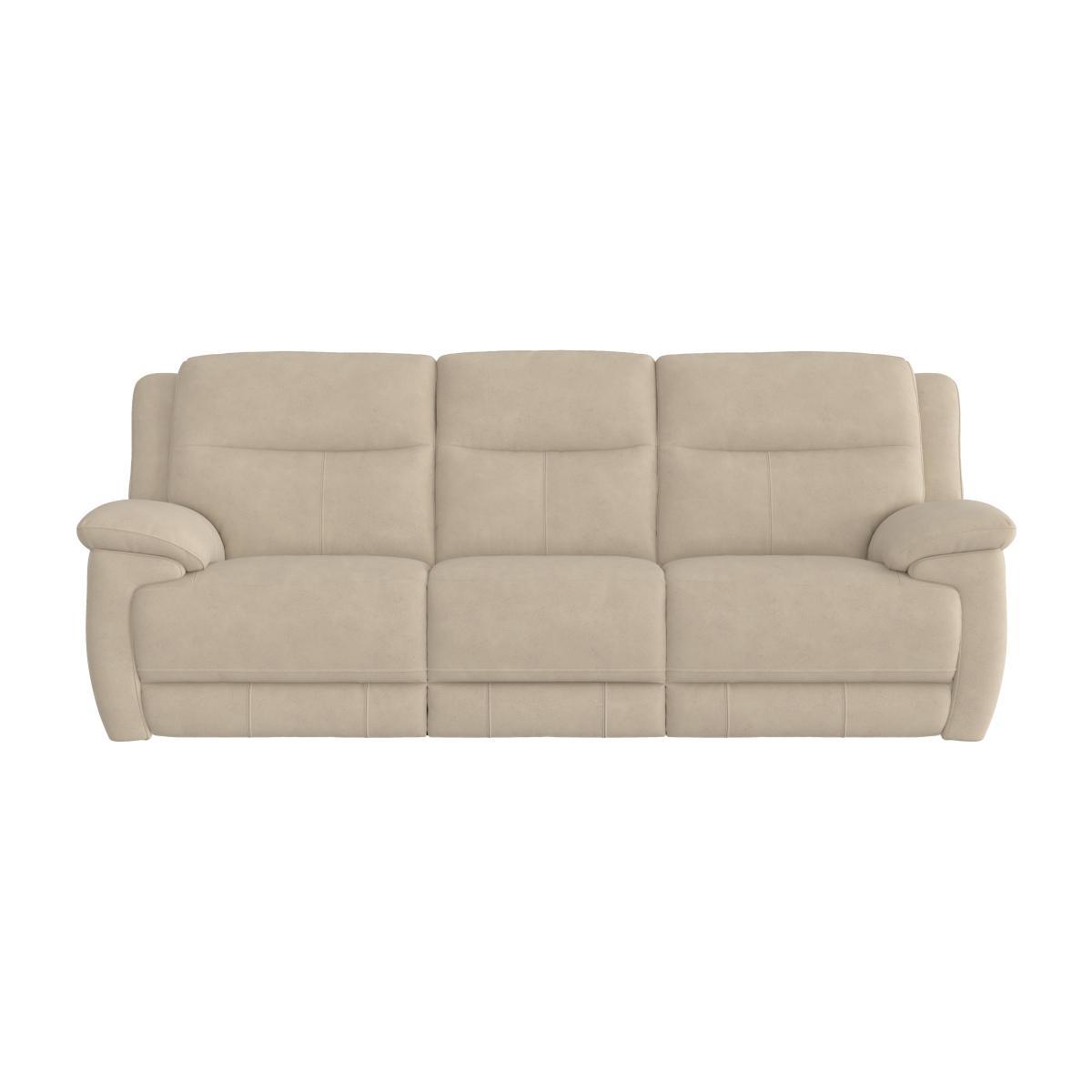 Touch 3 Seater Heavy Duty Fabric Power Recliner Sofa with USB Ports – image 1
