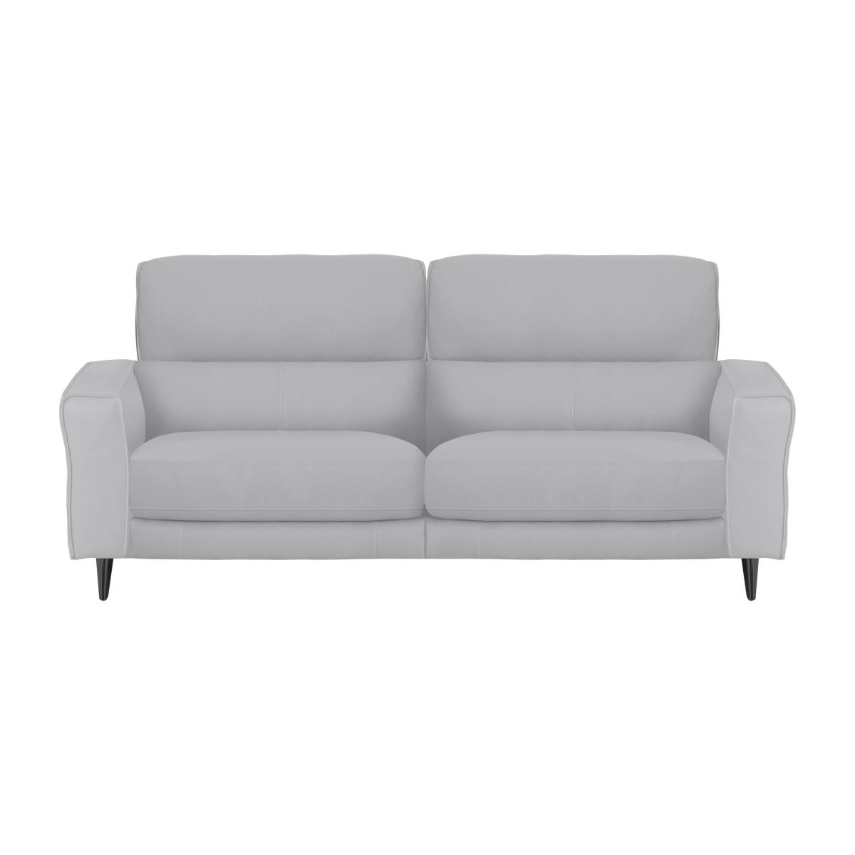 Axel 3 Seater NC Leather Power Recliner Sofa - Grey