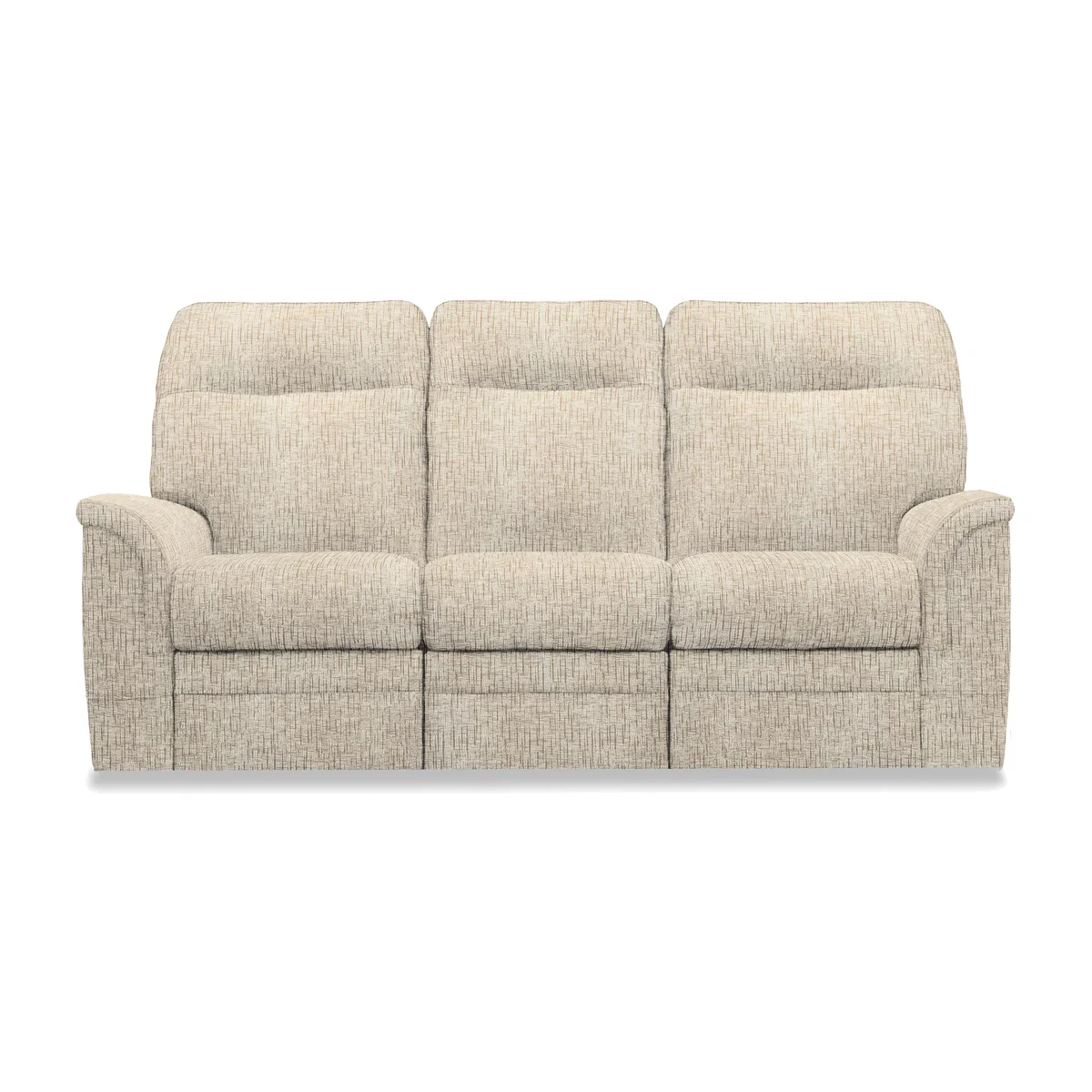 Parker Knoll - Hudson 23 Fabric 3 Seater Power Recliner Sofa with Headrests and Power Lumbar - Sabrina Beige