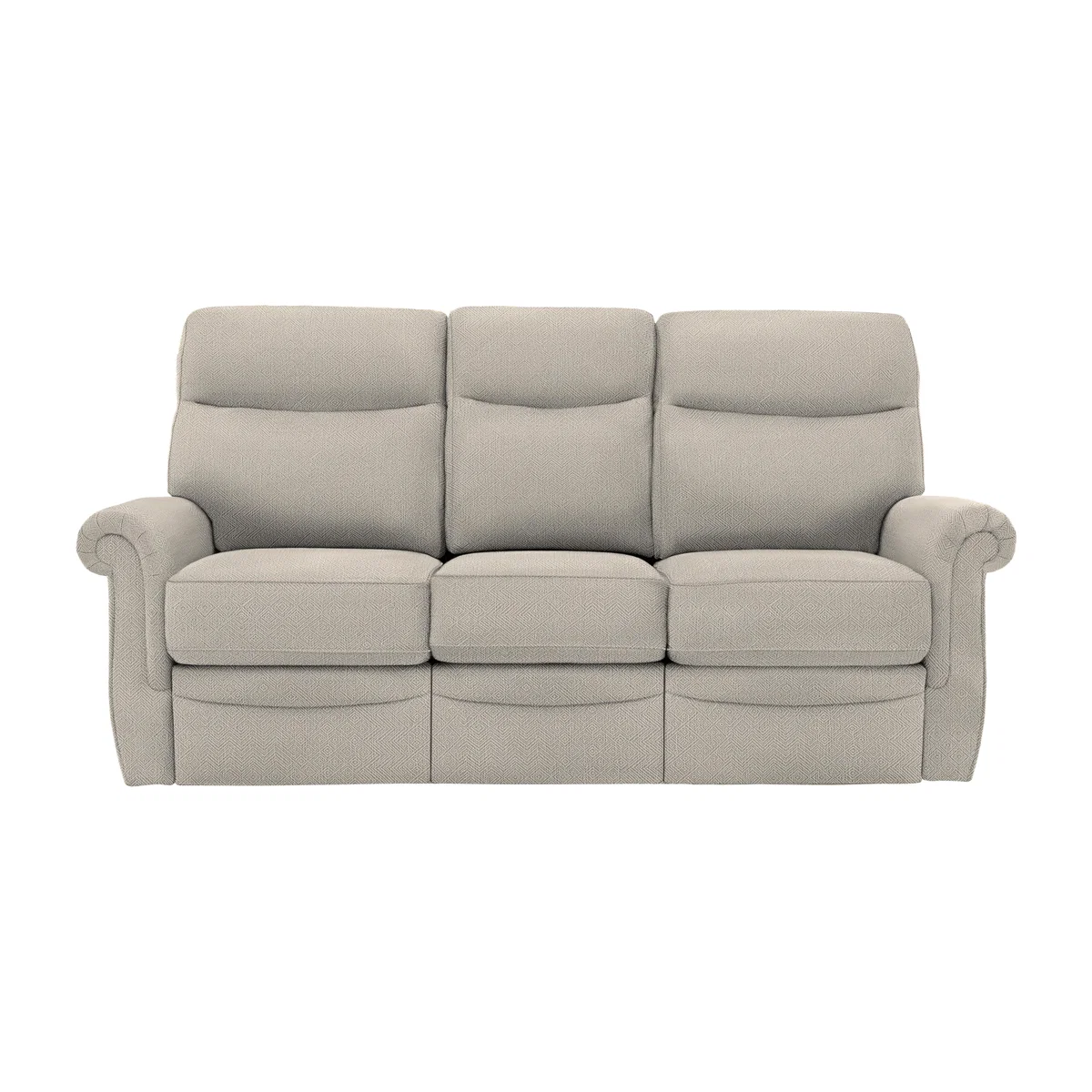 G Plan - Avon 3 Seater Fabric Manual Recliner Sofa - Nebular Pebble