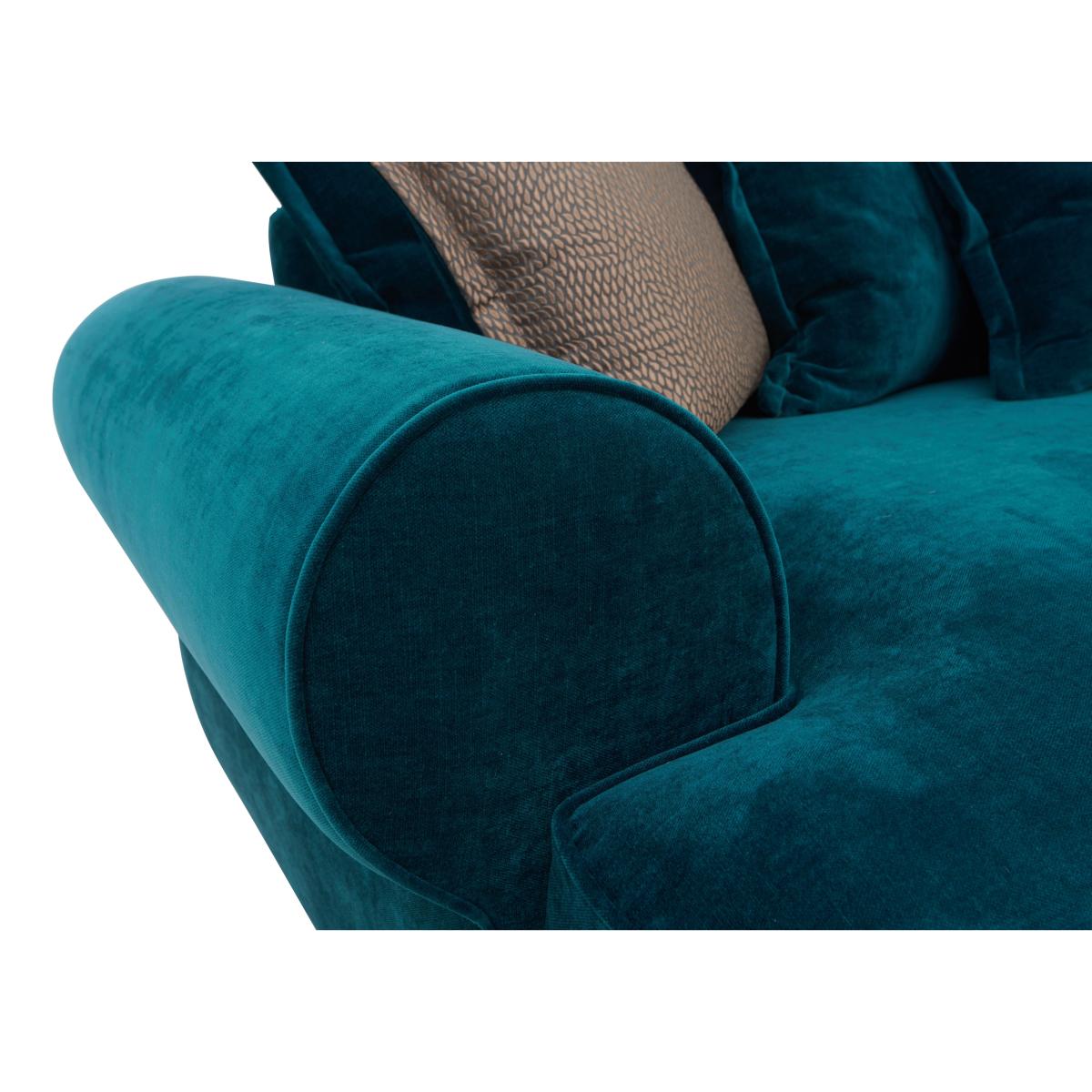 Brianna 3 Seater Scatter Back Sofa - Teal – image 5