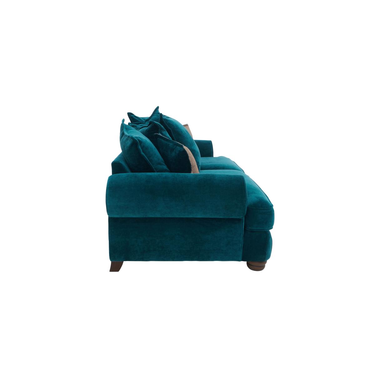 Brianna 3 Seater Scatter Back Sofa - Teal – image 7