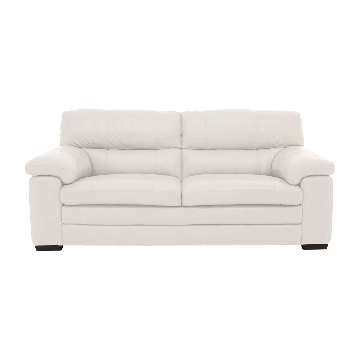 Cozee Leather 2.5 Seater Sofa - White- World of Leather – image 1