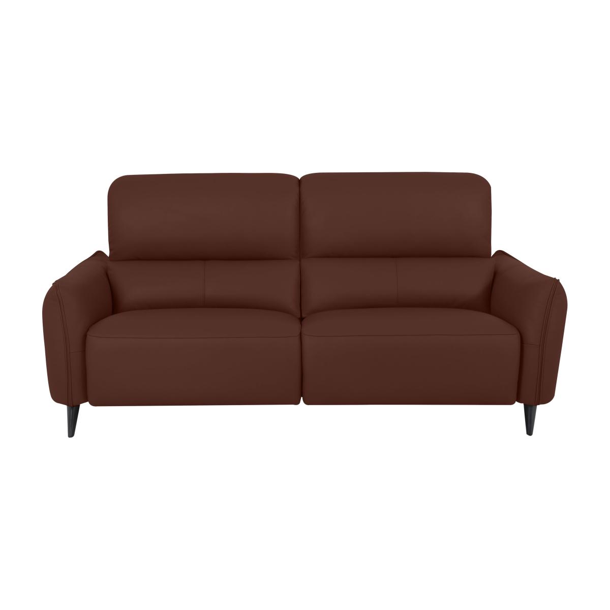 Domicil - Maddox 3 Seater Leather Sofa - NN Saddle Brown