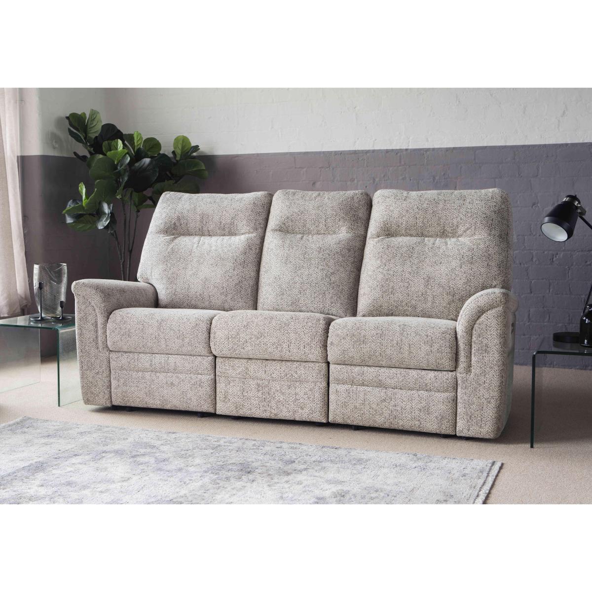Parker Knoll - Hudson 23 Fabric 3 Seater Sofa - Metric Sable – image 2