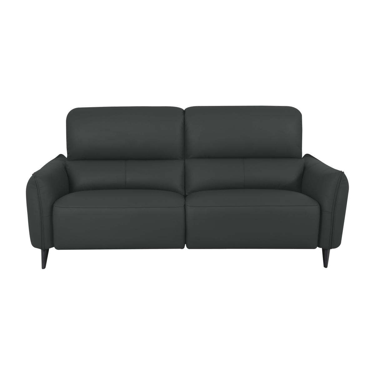 Domicil - Maddox 3 Seater Leather Sofa - NP Shale Grey
