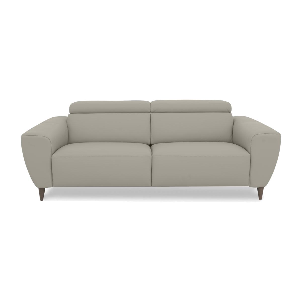 Nicoletti Italia - Milano 3 Seater Leather Sofa - Torello Tortora
