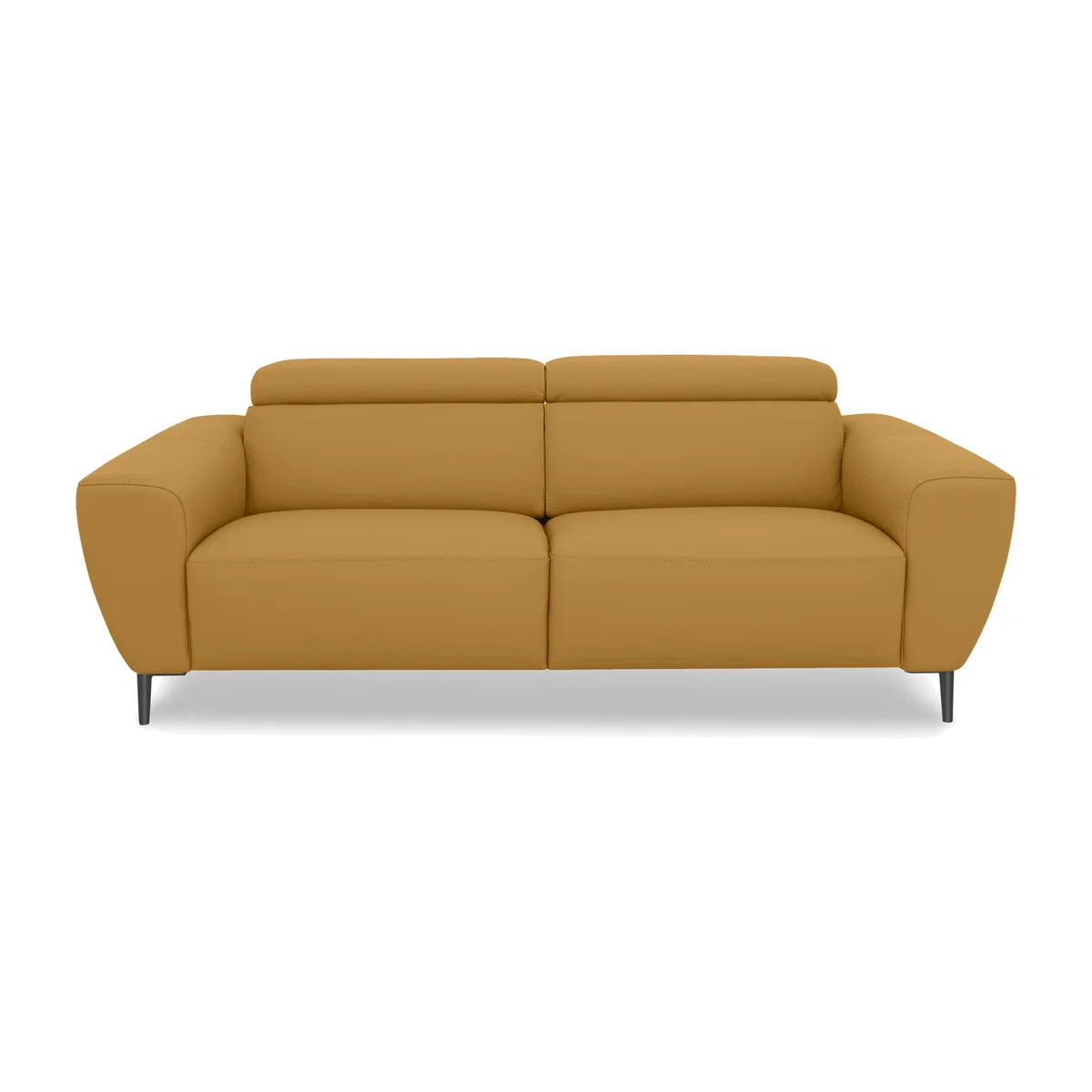 Nicoletti Italia - Milano 3 Seater Leather Power Recliner Sofa - Torello Senape