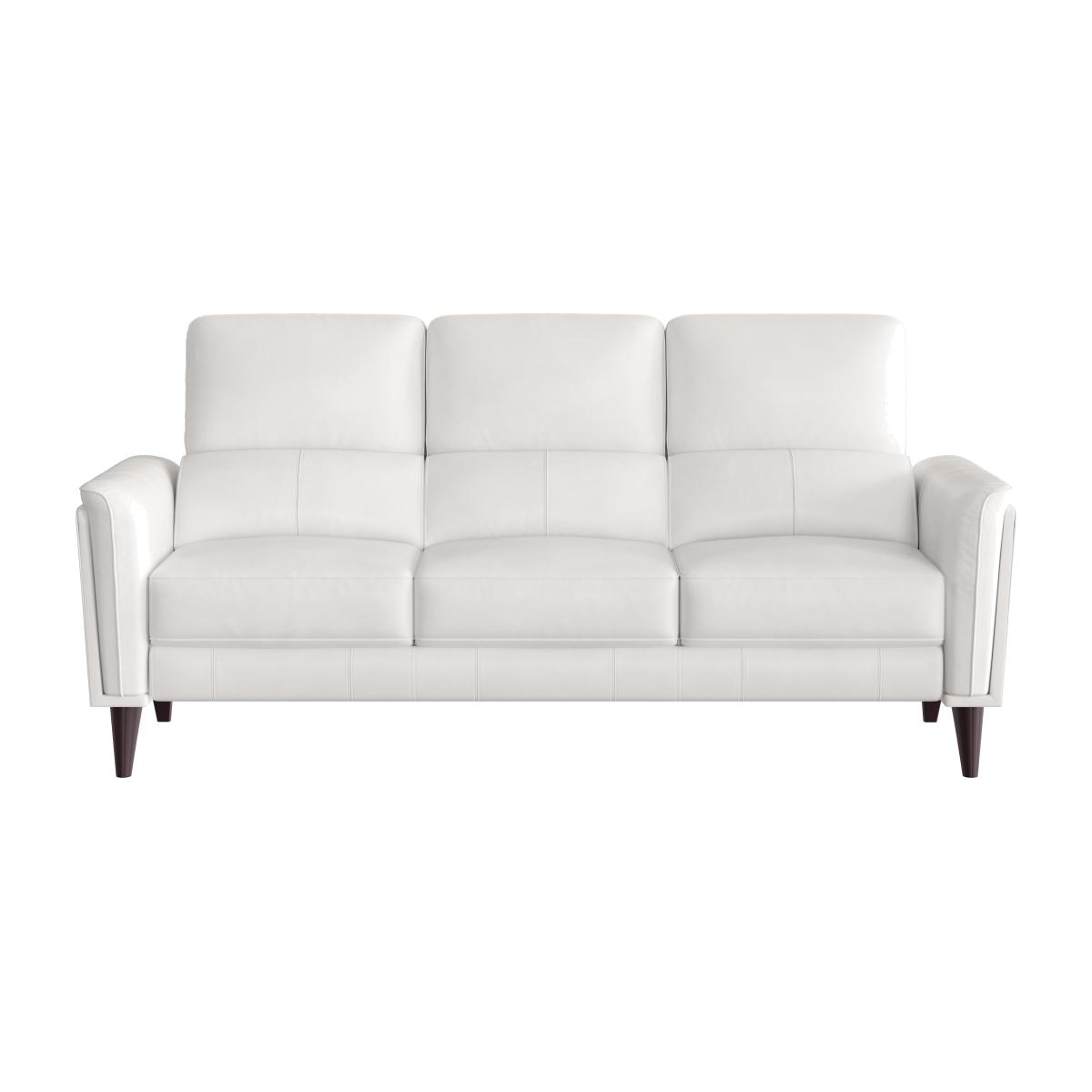 Compact Collection Klein 3 Seater NC Leather Sofa - NC Star White