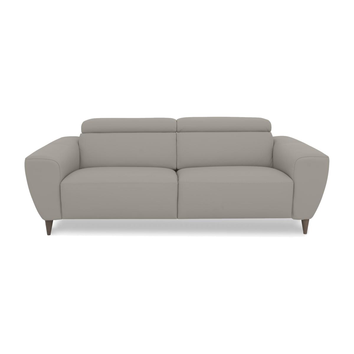 Nicoletti Italia - Milano 3 Seater Leather Sofa - Dali Tortora