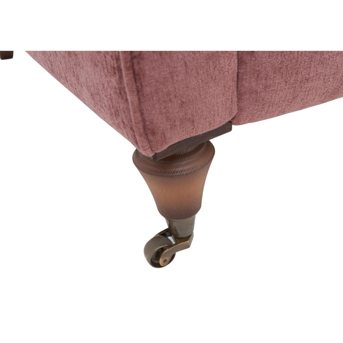 Boutique Chatterley 3 Seater Sofa with Knole Arms - Bolero Boysenberry with Walnut Castors – image 4