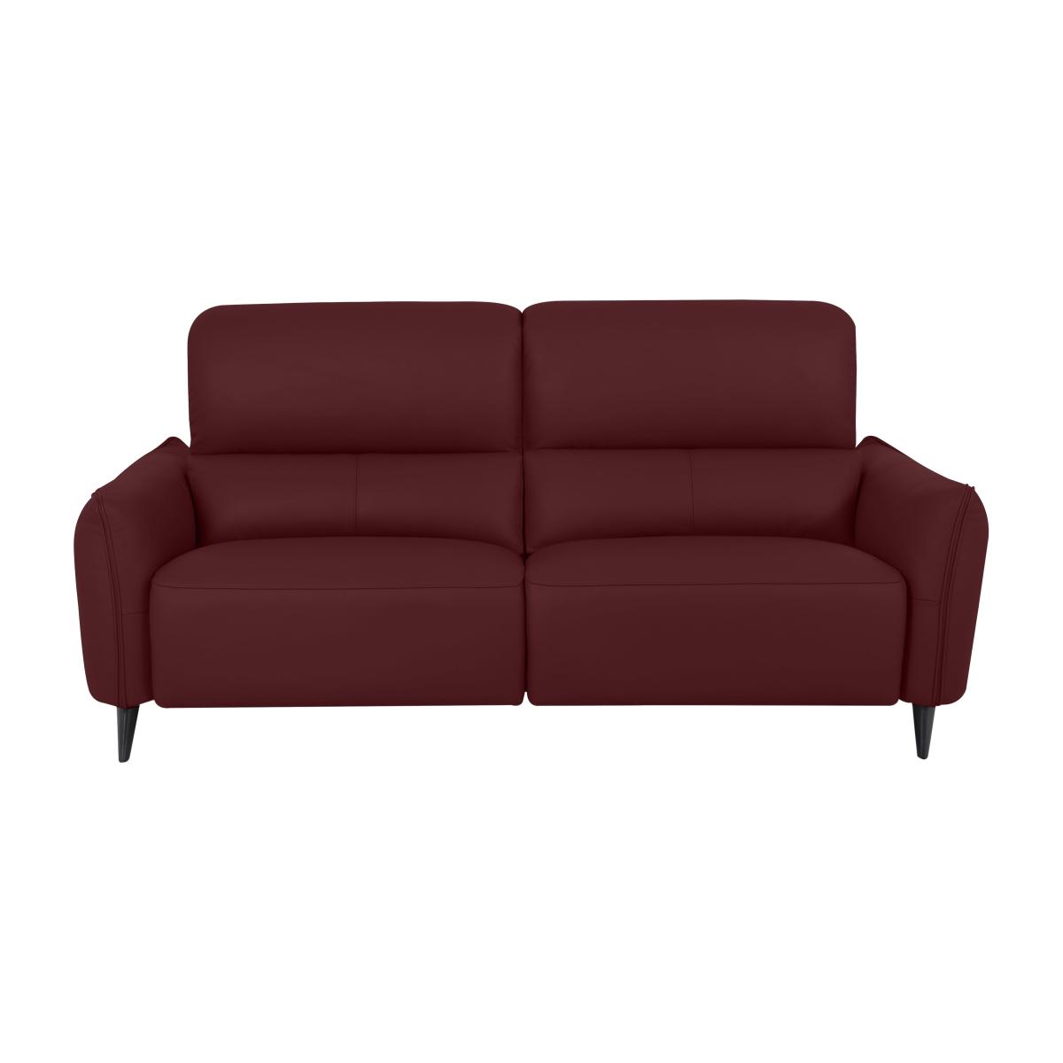 Domicil - Maddox 3 Seater Leather Power Recliner Sofa - Burgundy