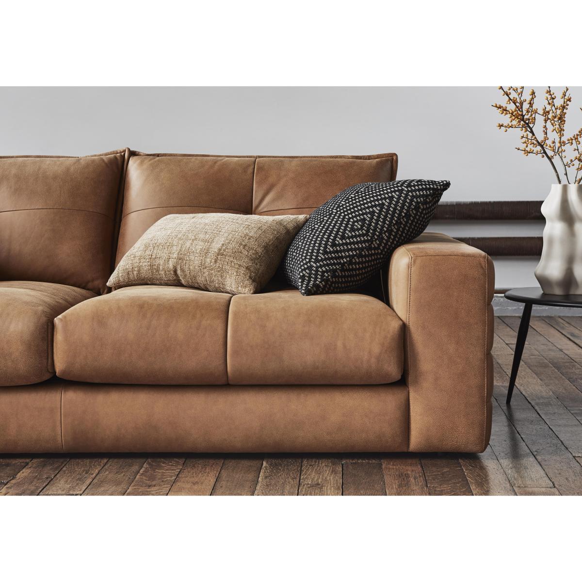 Boutique Brando 3 Seater Leather Sofa - Brown – image 3