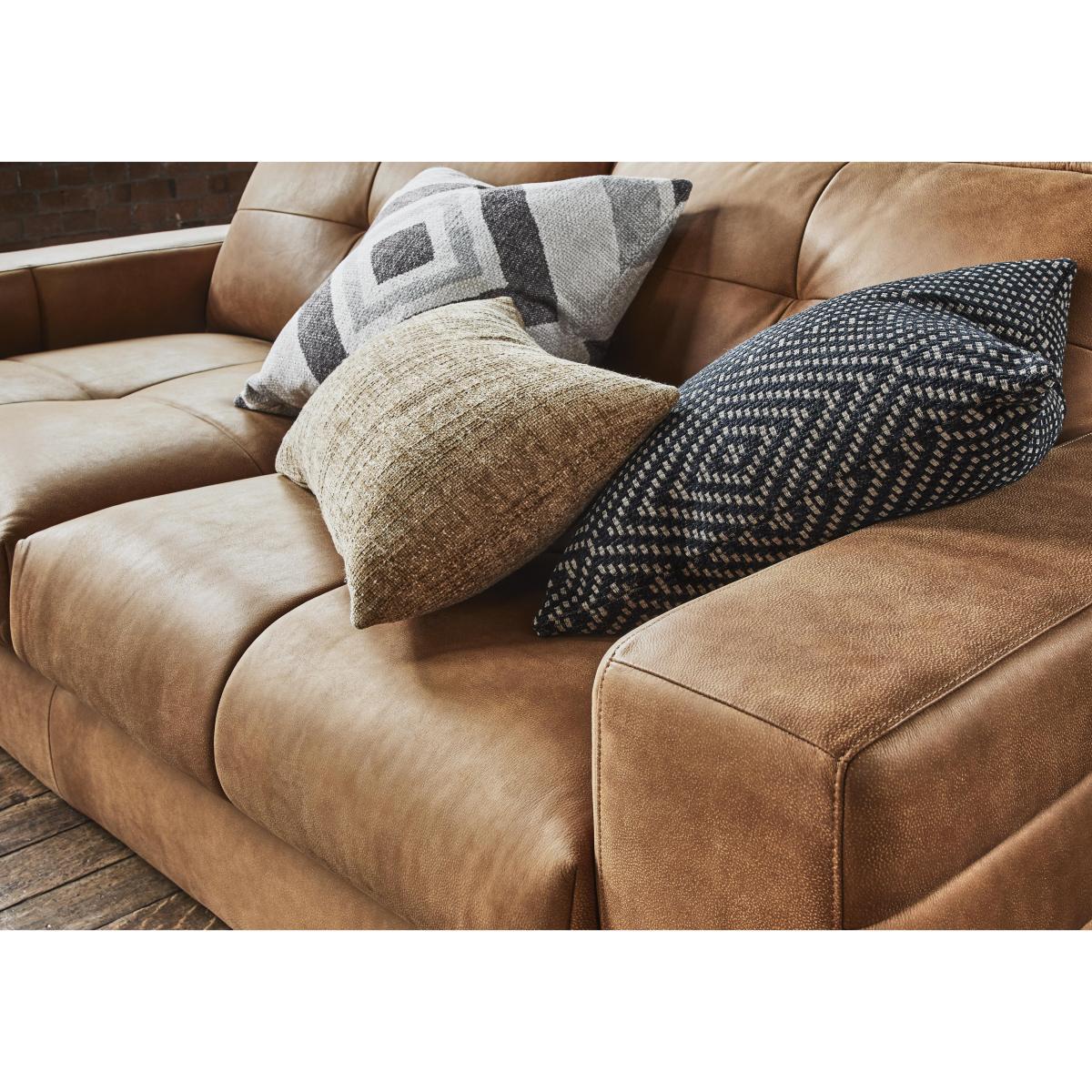 Boutique Brando 3 Seater Leather Sofa - Brown – image 4