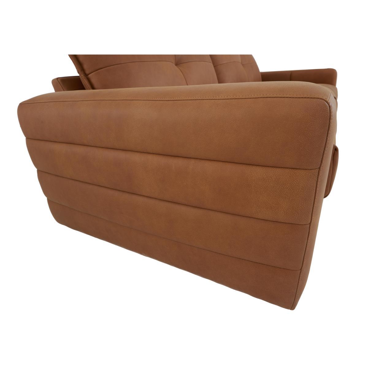 Boutique Brando 3 Seater Leather Sofa - Brown – image 5