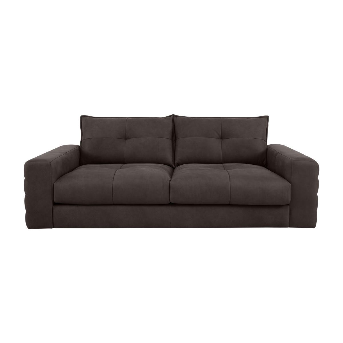 Boutique Brando 3 Seater Leather Sofa - Brown – image 1
