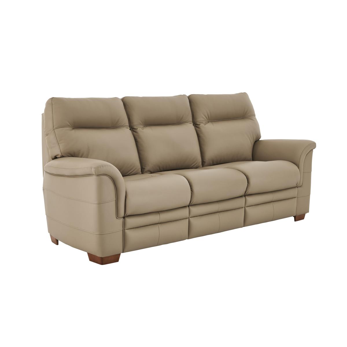 Parker Knoll - Hudson 3 Seater Leather Manual Recliner Sofa - Grey – image 3