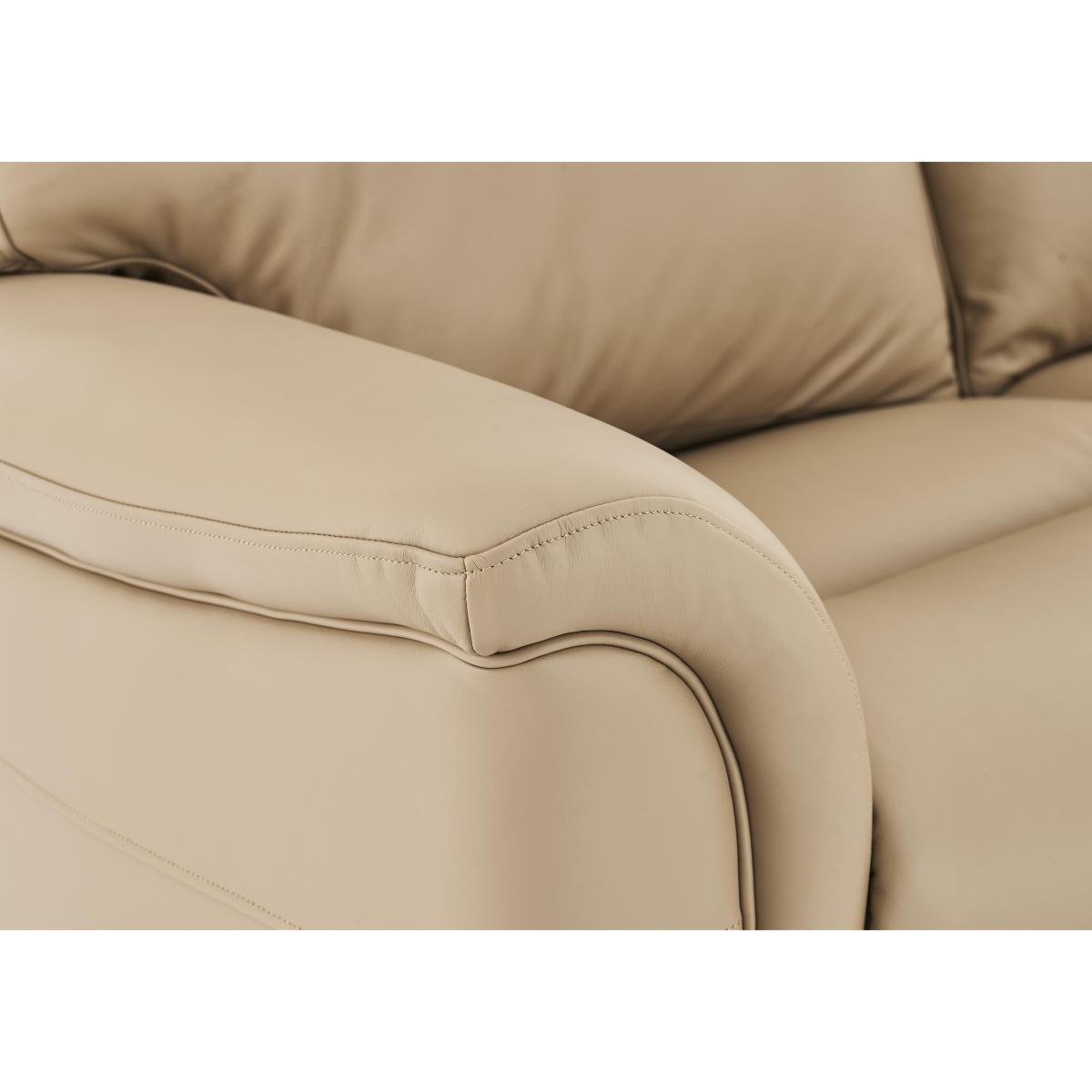 Parker Knoll - Hudson 3 Seater Leather Manual Recliner Sofa - Grey – image 5