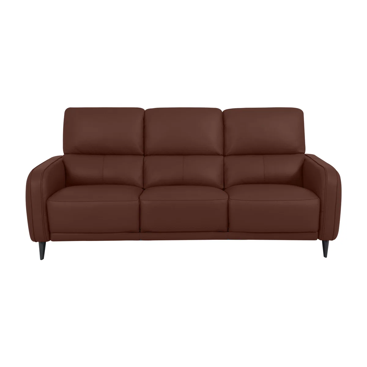 Domicil - Logan 3 Seater Leather Sofa - NN Saddle Brown