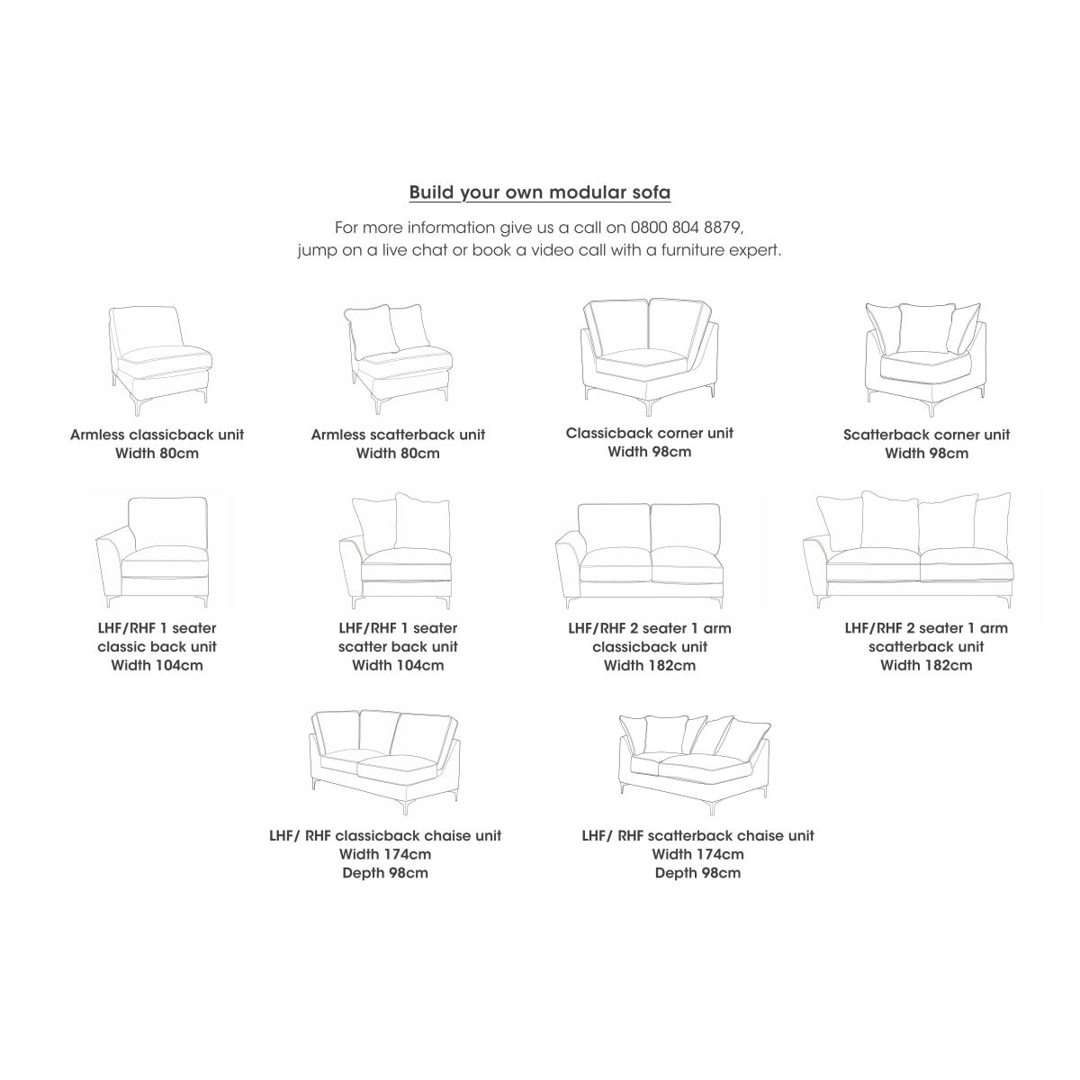 Legend 3 Seater Classic Back Fabric Sofa – image 9