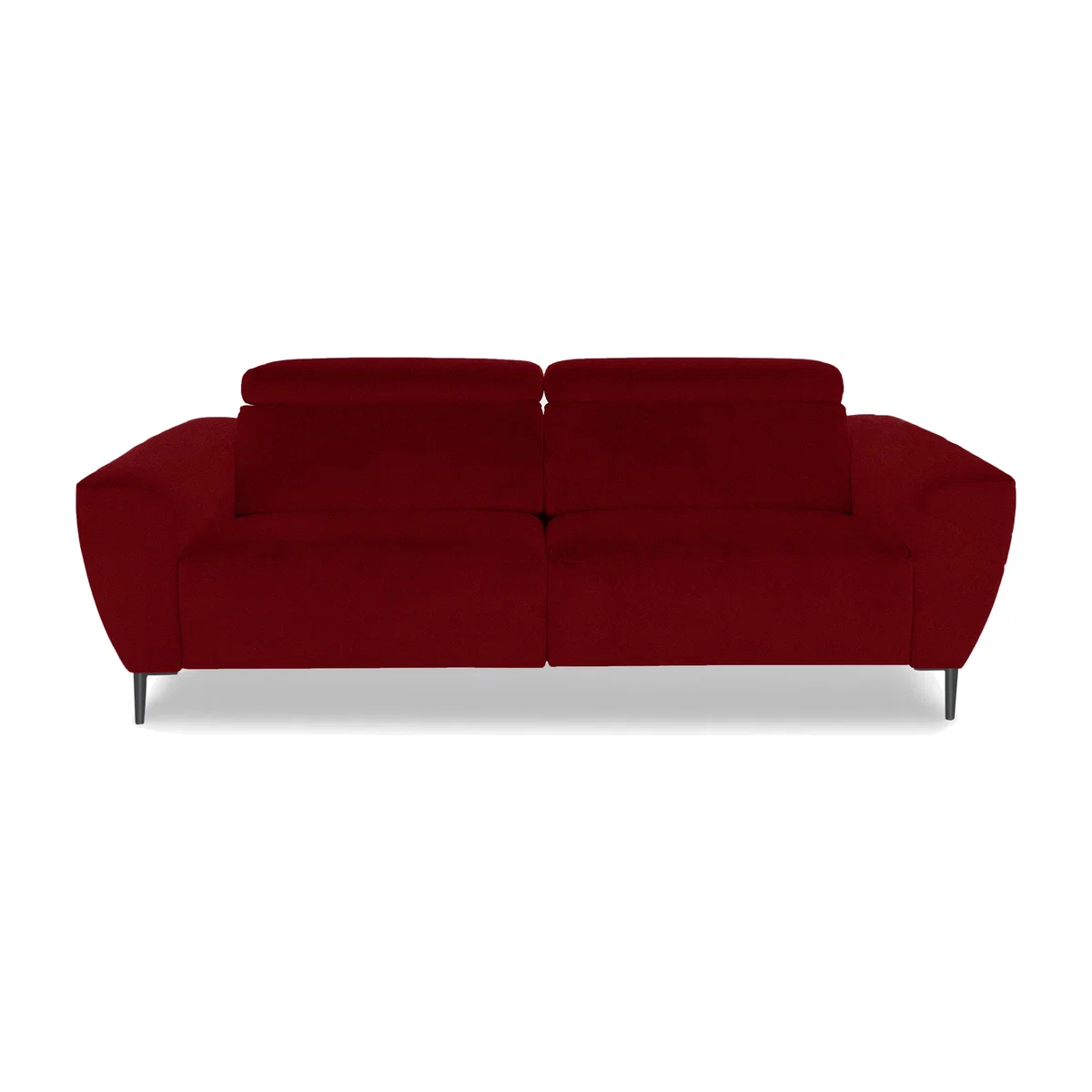Nicoletti Italia - Milano 3 Seater Fabric Power Recliner Sofa - Coupe Rosso