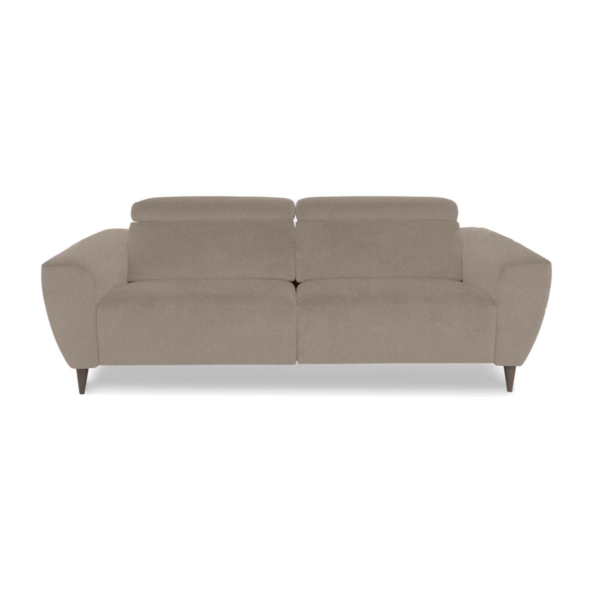 Nicoletti Italia - Milano 3 Seater Fabric Power Recliner Sofa - Coupe Nocciola