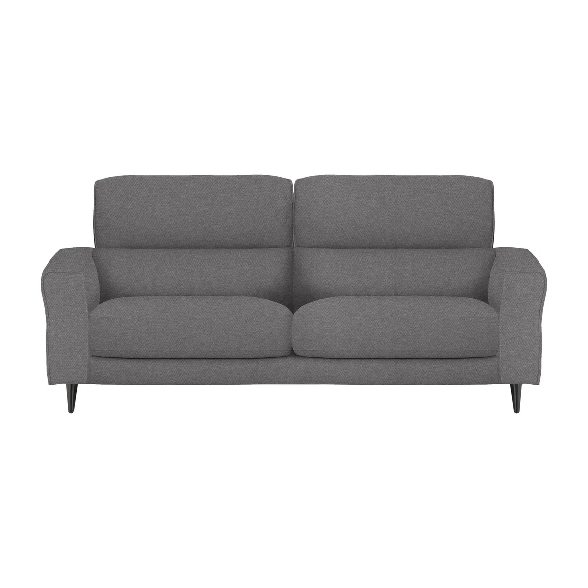 Axel 3 Seater Fabric Sofa - Charcoal Gray