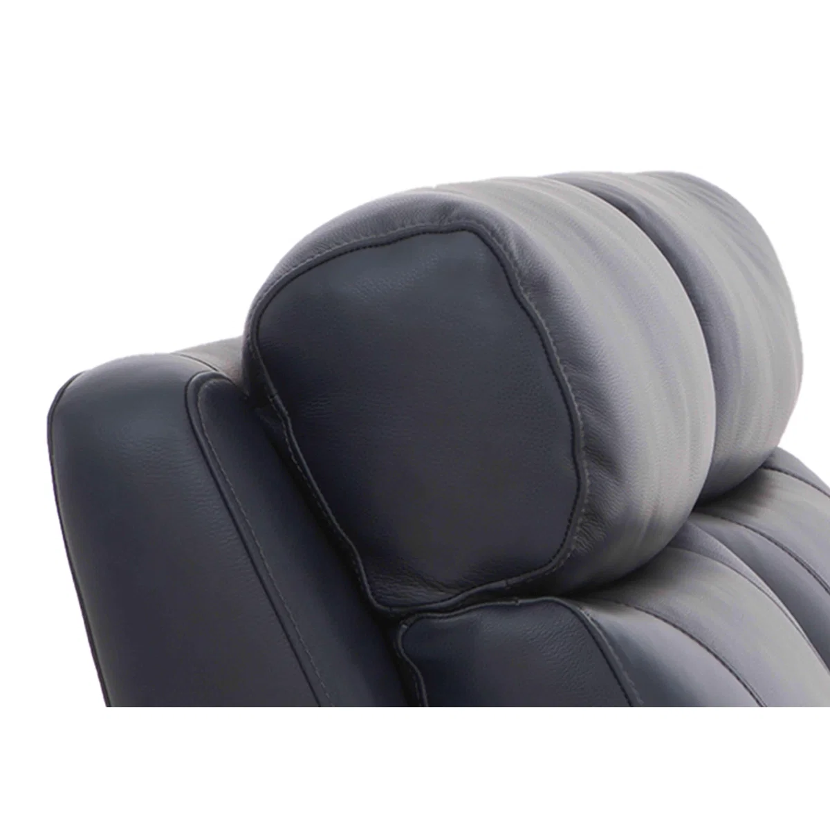 Orlando 3 Seater Leather Power Recliner Sofa with Power Headrests and Lumbar Support - Grey – image 2