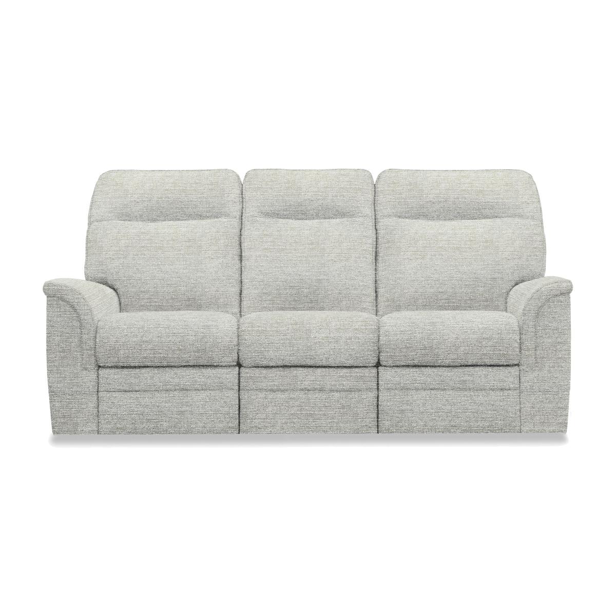 Parker Knoll - Hudson 23 Fabric 3 Seater Power Recliner Sofa - Caledonian Silver