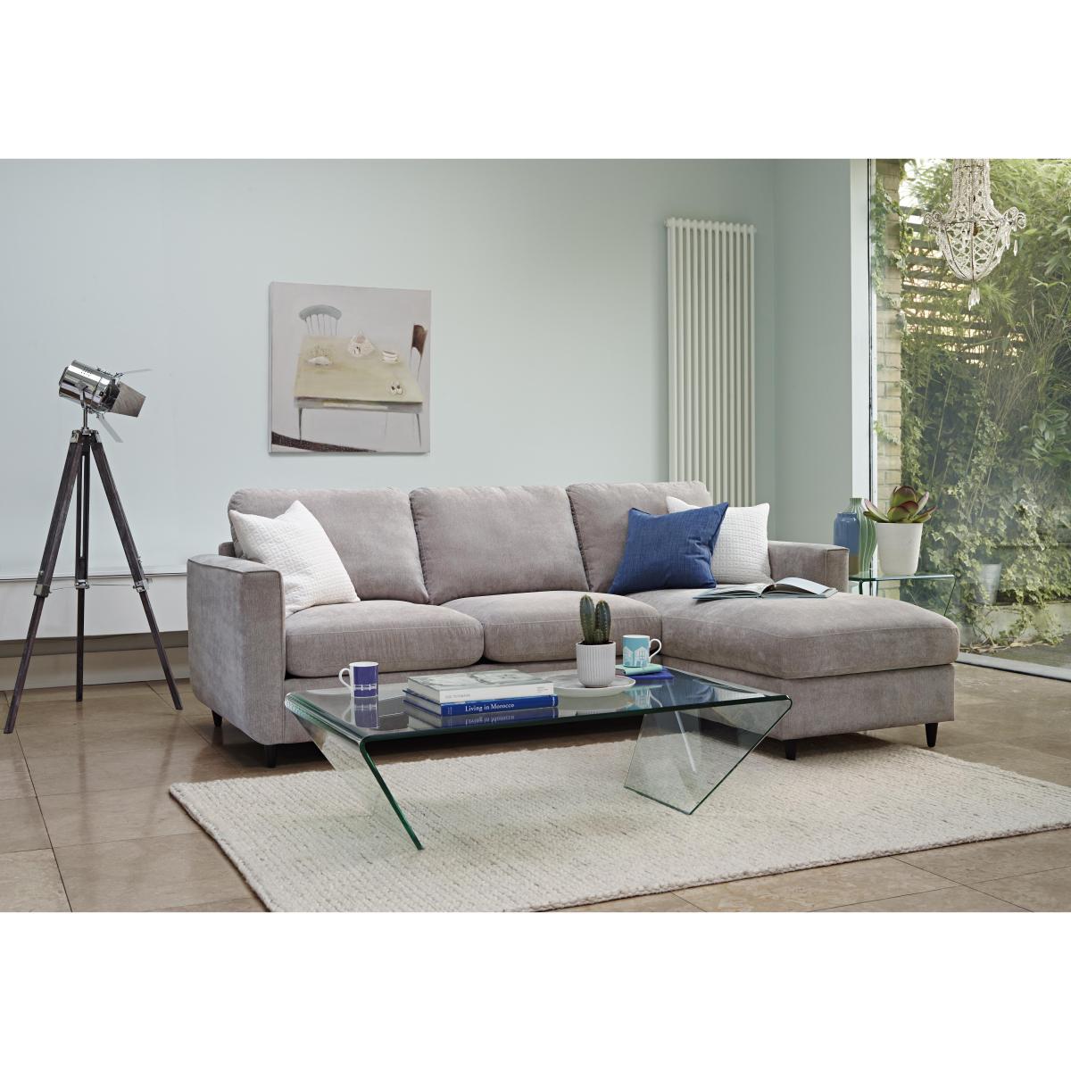 Esprit 3 Seater Fabric Sofa - Silver – image 2