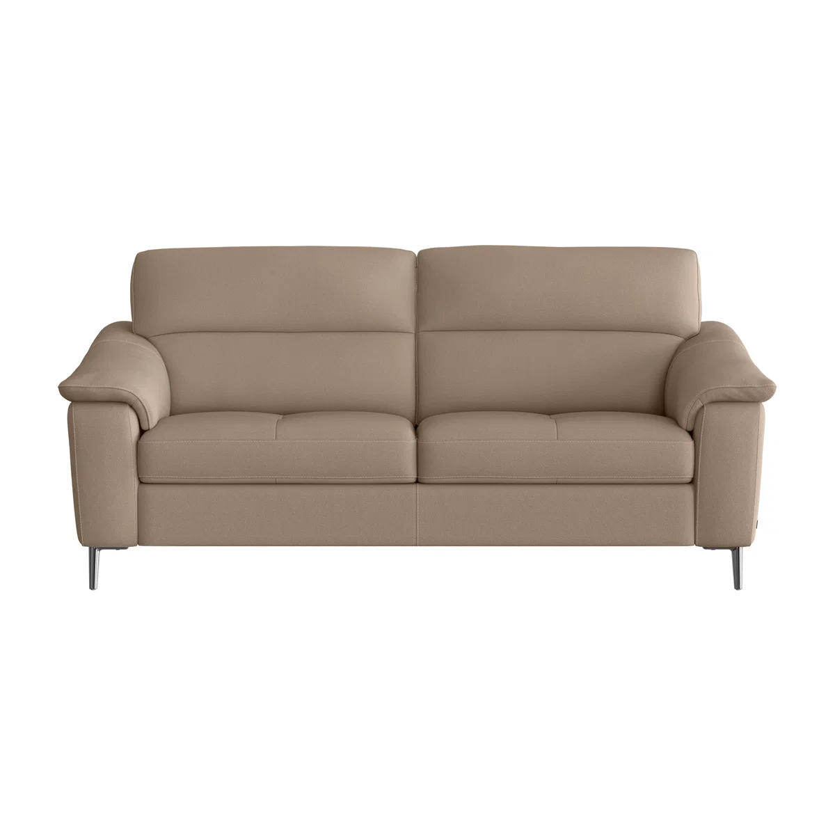 Nicoletti Italia - Maldini 3 Seater Leather Sofa - Torello Taupe
