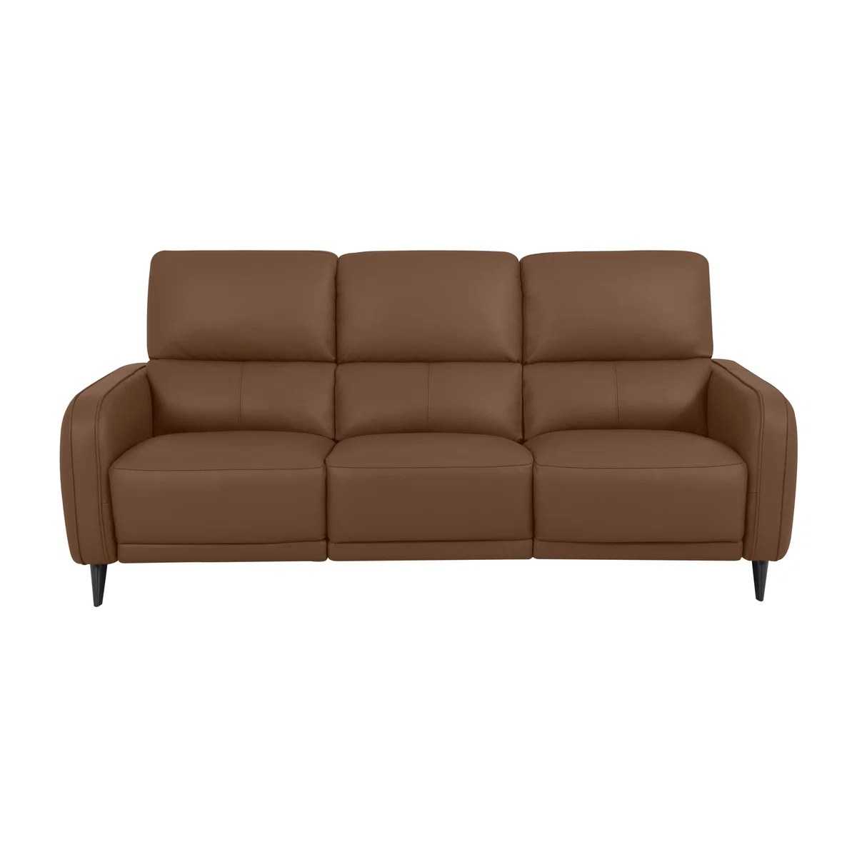 Domicil - Logan 3 Seater Leather Power Recliner Sofa - NP Caramel