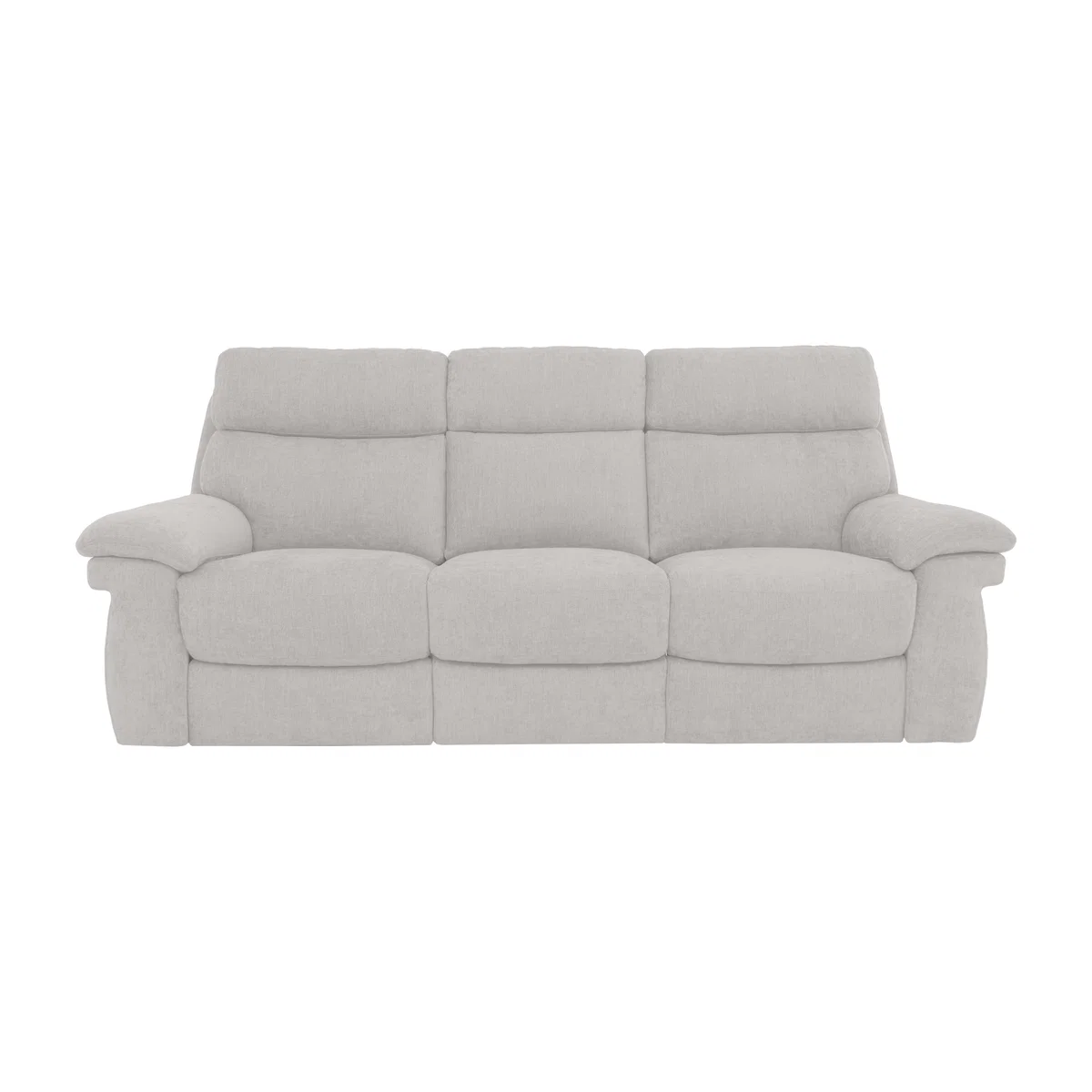 Comfort Story - Serene 3 Seater Fabric Power Recliner Sofa with Drop Down Table - R23 Silver Grey