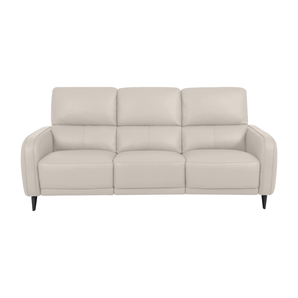 Domicil - Logan 3 Seater Leather Power Recliner Sofa - NP Frost