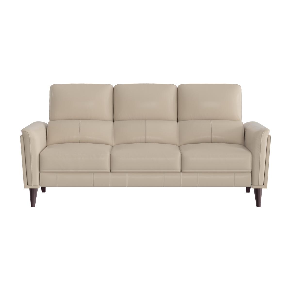 Compact Collection Klein 3 Seater BV Leather Sofa - Dapple Grey