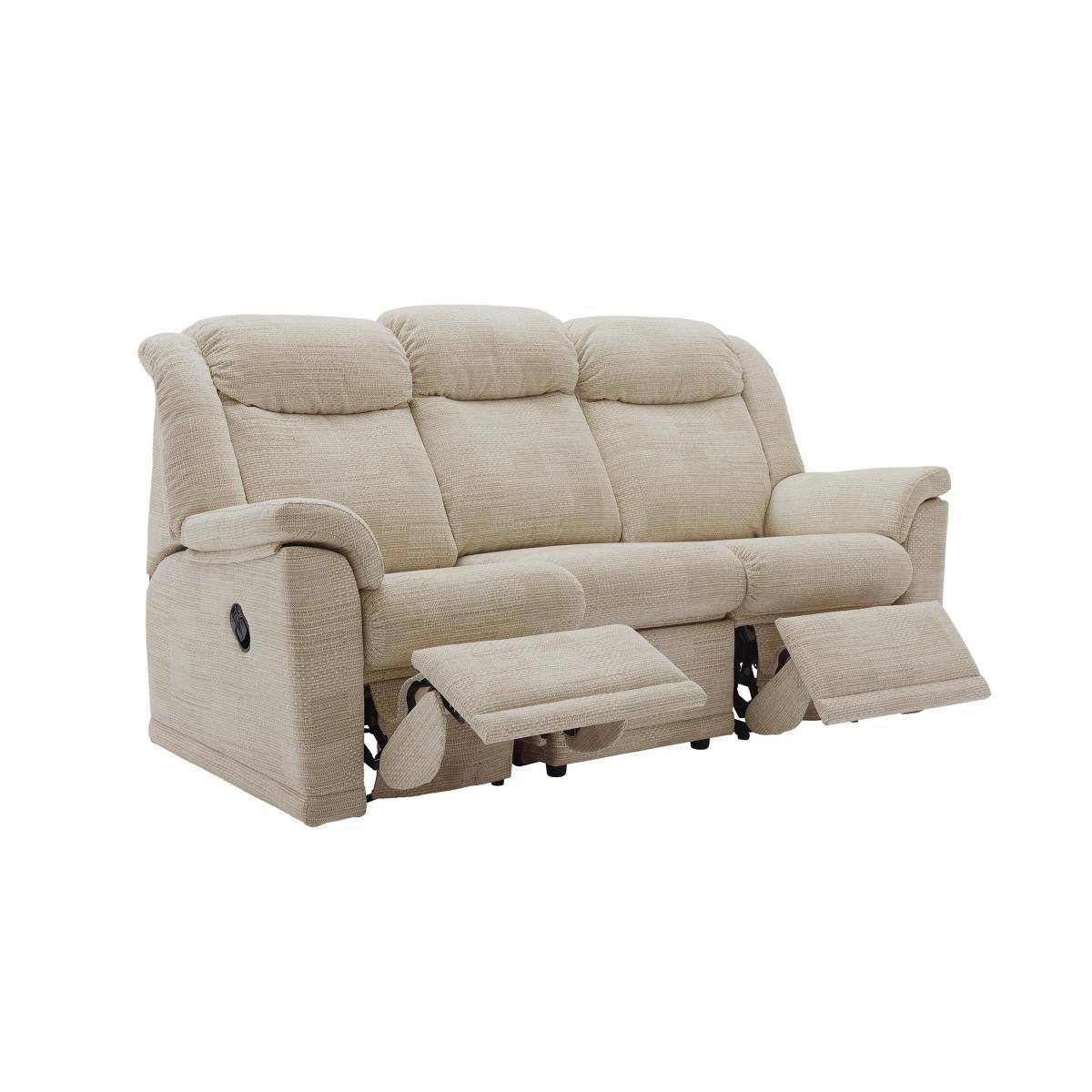 G Plan - Milton 3 Seater Fabric Power Recliner Sofa - Grey – image 3
