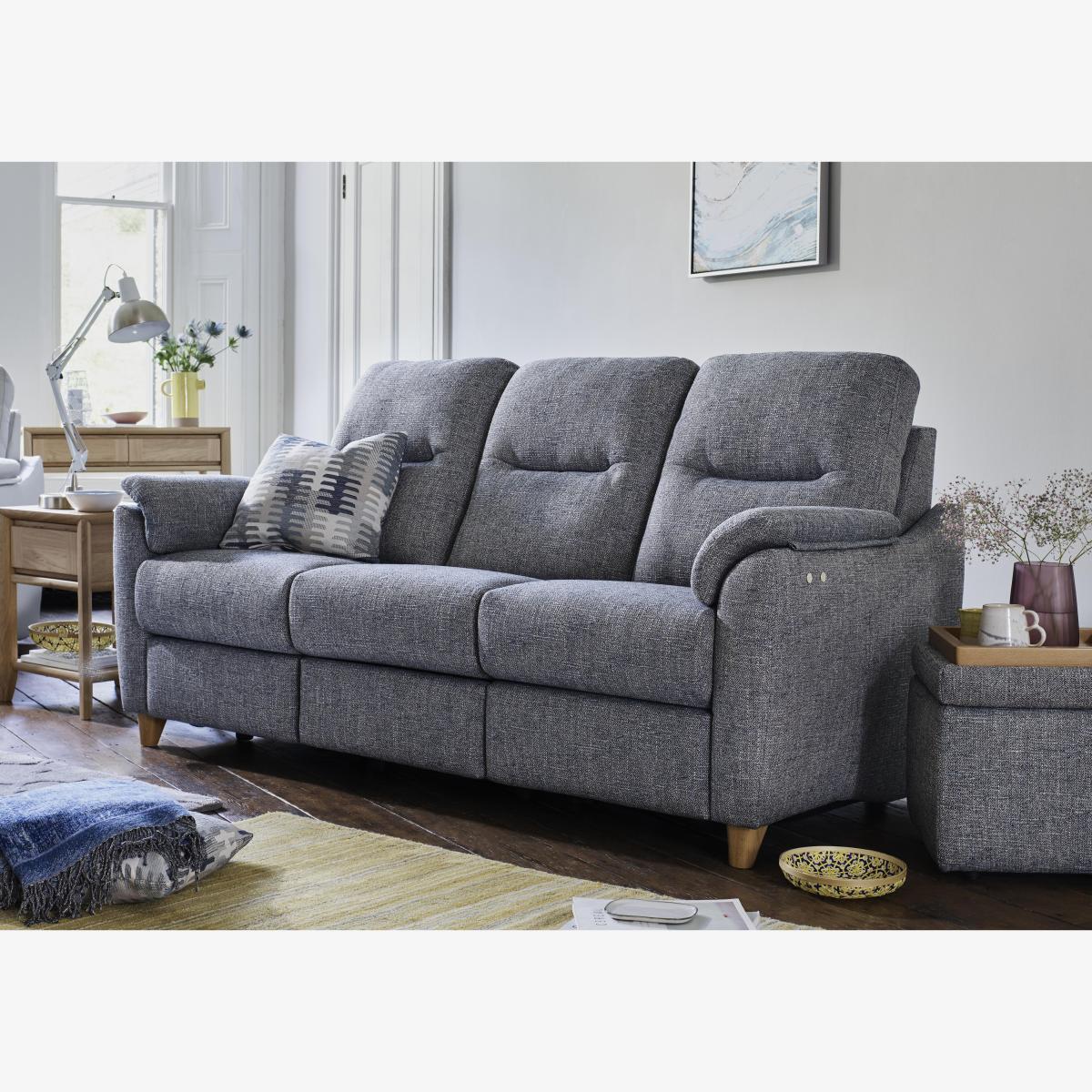 G Plan - Spencer 3 Seater Fabric Power Recliner Sofa