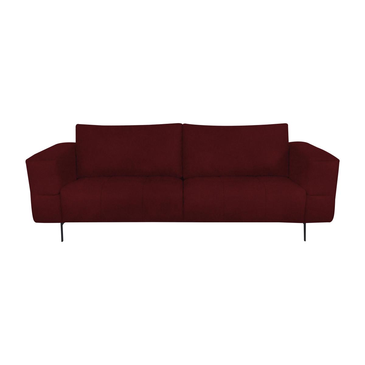 Domicil - Lawson 3 Seater Fabric Sofa - Burgundy