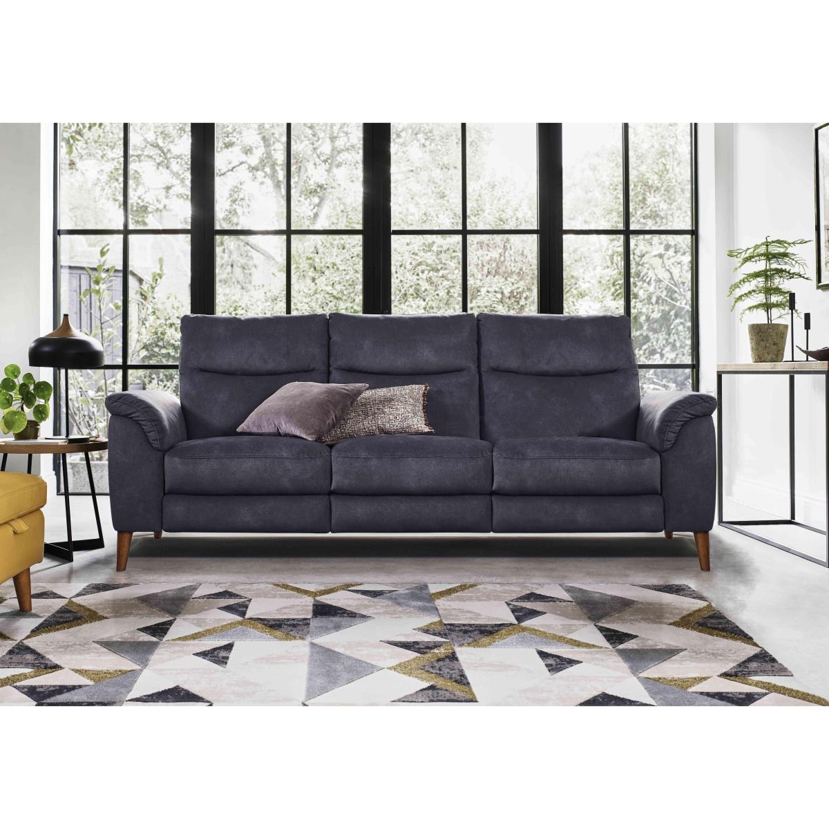 Morgan 3 Seater Fabric Sofa - Green – image 2