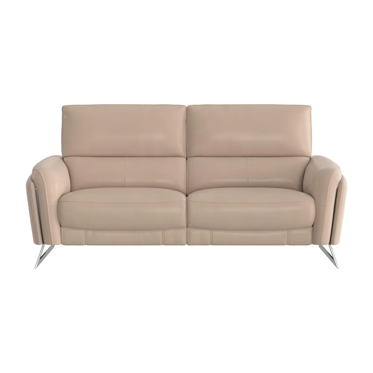 Amarilla 3 Seater Leather Sofa - Beige- World of Leather – image 1